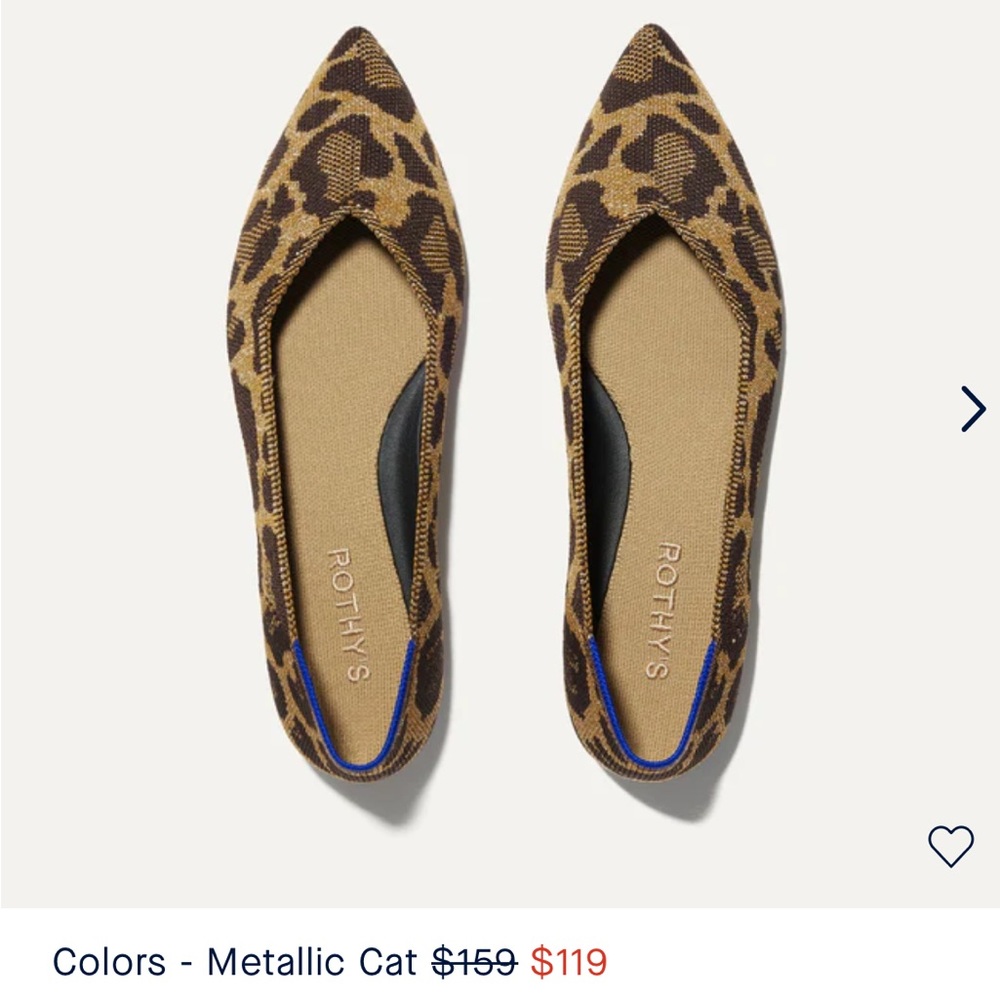 NWT Metallic Cat Rothys